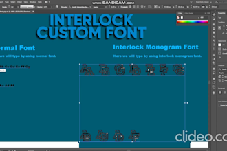 do interlock monogram font in ttf or otf for your business