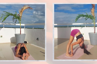 create yoga or stretching  exercise video clips