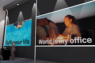 create a immersive environment for metaverse and VR for you