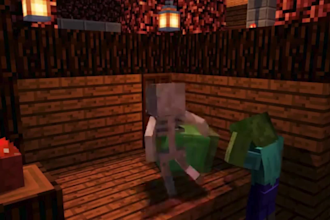 do minecraft 3d animation for cartoons and game, minecraft character