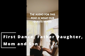 create a custom wedding audio production for your walk down the aisle or dance