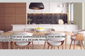 do immersive 3d walkthrough video, professional architectural render