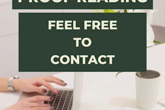 proof reading, content writing