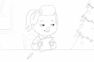 do 2d traditional animation, line art, frame by frame, hand drawing animation