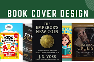do book cover design, kindle, film pitch deck, ebook cover, and cover design