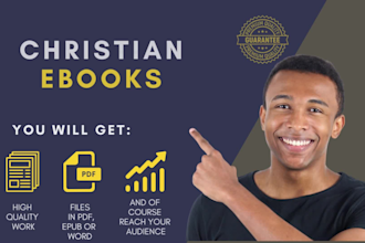 ghostwrite your bulk christian content, ebooks or yearly devotional