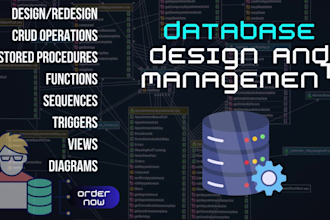 design and optimize your sql database or any crud operations