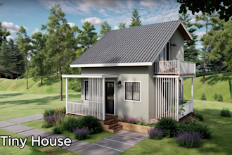 draw a tiny house, prefabricated house, container house