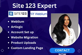 redesign site123 weblium unbounce carrd airo landing page