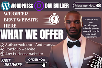 be your divi web developer,