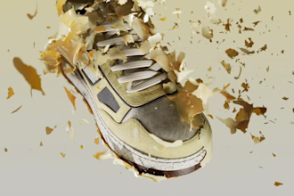 do 3d shoe animation, 3d product animation, 3d shoe character, 3d shoe design