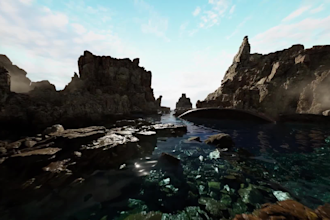 create 3d game environment,unity 3d asset, landscape level design, ue5,