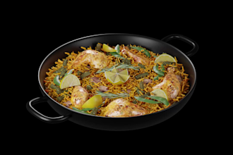 make 3d food model and animation nft