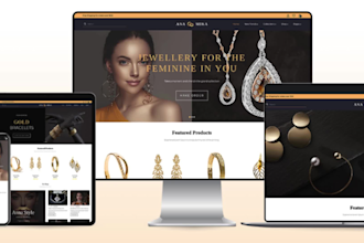 design jewelry website,jewelry store,fashion jewelry store,shopify ecommerce
