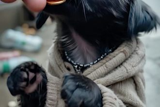 create ai poor dog animals story videos for youtube shorts,