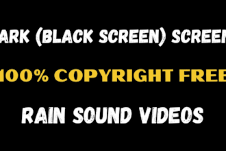 make black screen heavy rain and nature sound videos
