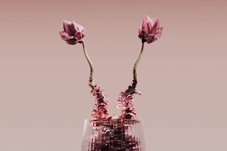 render realistic cgi flower plant, 3d trees, 3d plant model, 3d plant animation