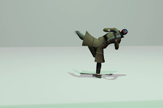 make 3d model, texture and animation