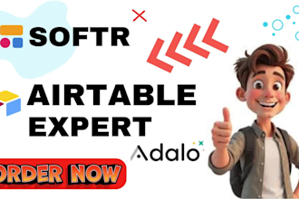 design softr client portal with airtable, wix website, zapier automation