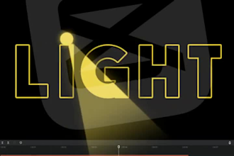 custom kinetic typography animate, text animation video