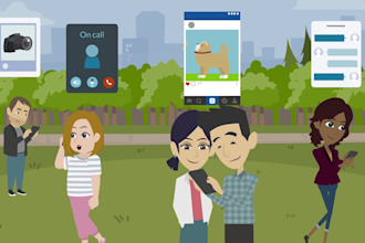 create 2d cartoon animation video and animated explainer video