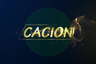 gold particle logo animation