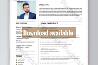 do resume maker, cv design,edit resume template
