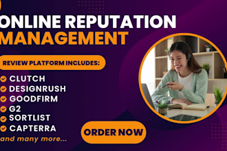 improve online reputation management g2 sortlist designrush clutch sourceforge