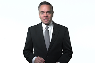 create your white screen spokesman spokesperson video