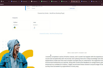 develop a professional wordpress website and provide support