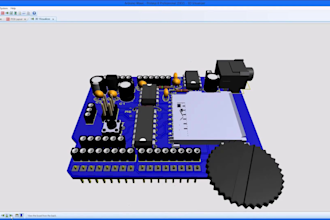 create pcb circuit design prototype on easyeda proteus