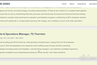 create a personal portfolio or resume website and host it on github