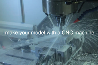 make your model with a cnc machine