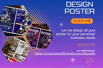 edit poster, flyers and media kit for your business