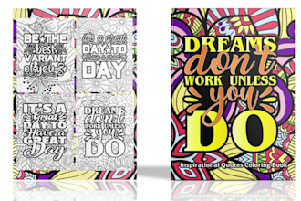 design adult coloring book cover and custom pages for amazon KDP