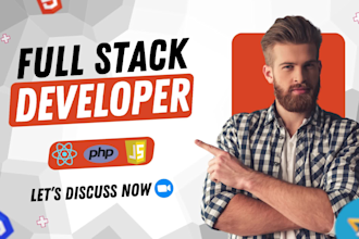 build, rebuild custom website development as front end, full stack web developer