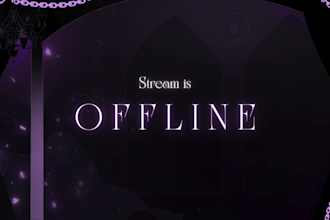 create anime vtuber twitch stream overlays for you
