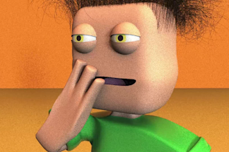 do cartoon animation, modelling and renders in cinema 4d