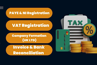 assist you with UK bookkeeping, paye, payroll reports, and accounting support