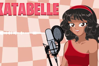 record an english voice over for your game, animation, comic, non union actress