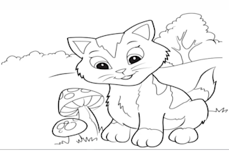 create original coloring book pages for child or adults