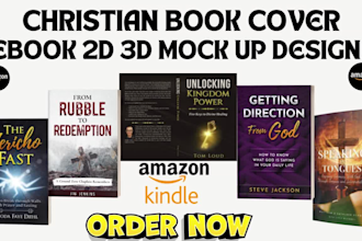 design stunning christian book cover 2d 3d and ebook cover amazon kindle cover