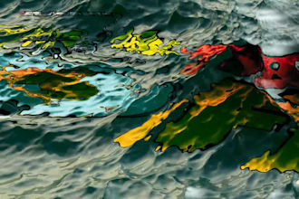 make realistic ocean logo reveal intro