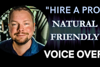 record your professional, american male voice over