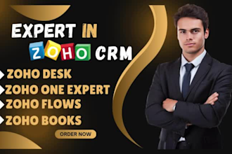 be your zoho one expert, zoho flows , books with zoho desks