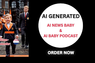 create ai podcast video news baby video ai reels ai news baby