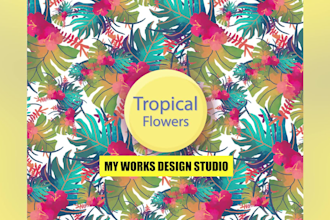 make seamless repeat patterns and illustrations for you