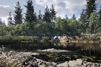 create highly detailed 3d game ready environments in unreal engine, world map