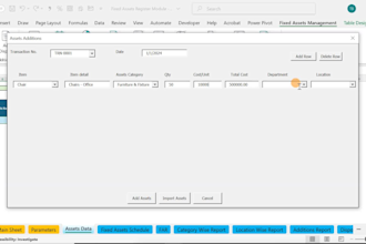 provide you automated fixed assets module