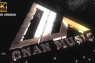 3d logo animation gold, silver 24 hours
